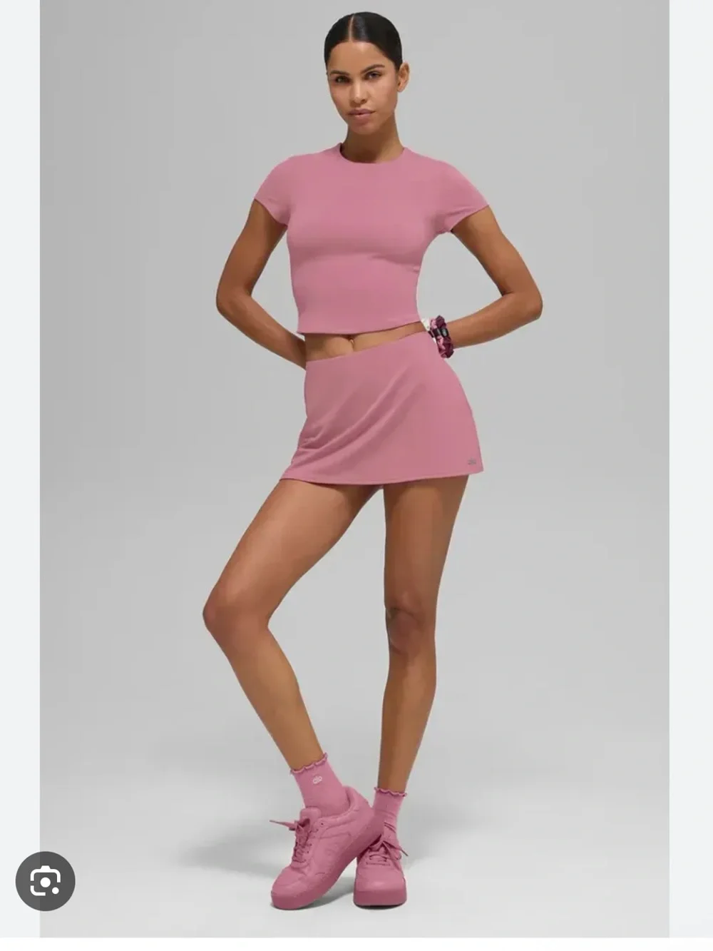 *sold* ALO Yoga Softsculpt Precision Short Sleeve Top Pink Wild Rose size Small
